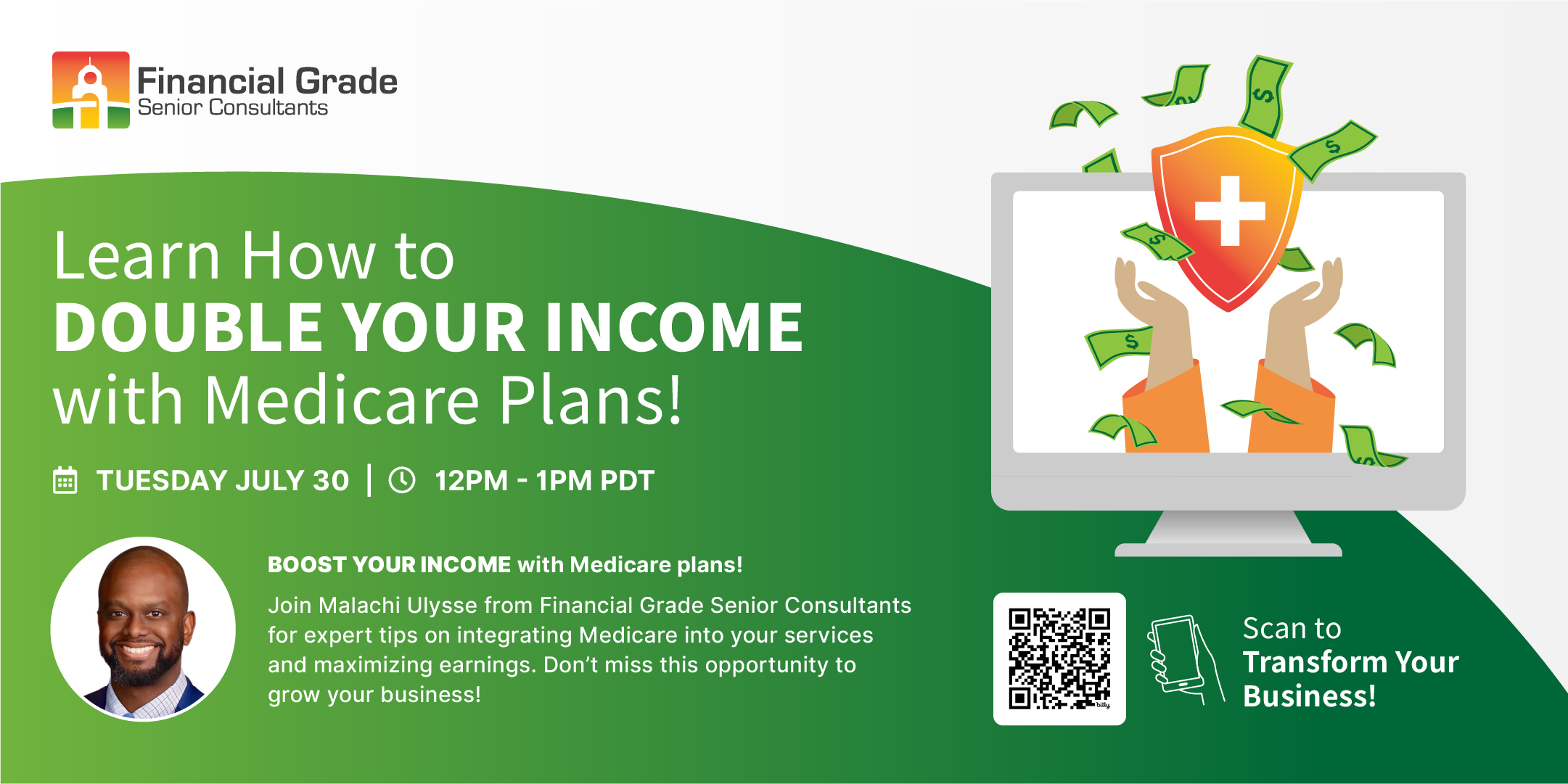 Join Financial Grade Senior Consultants for Medicare agent training and learn how selling Medicare can boost your income!